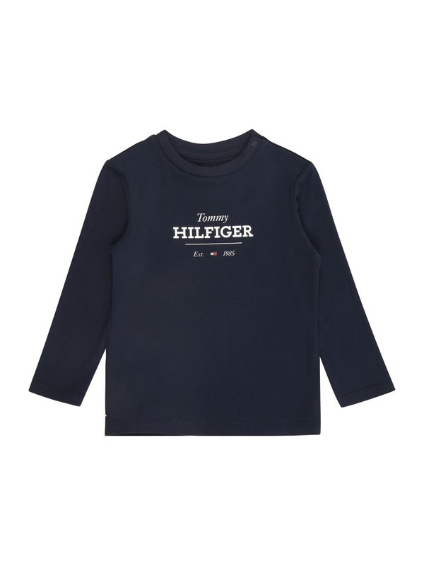 TOMMY HILFIGER TOMMY HILFIGER Majica 'MONOTYPE'  mornarsko plava
