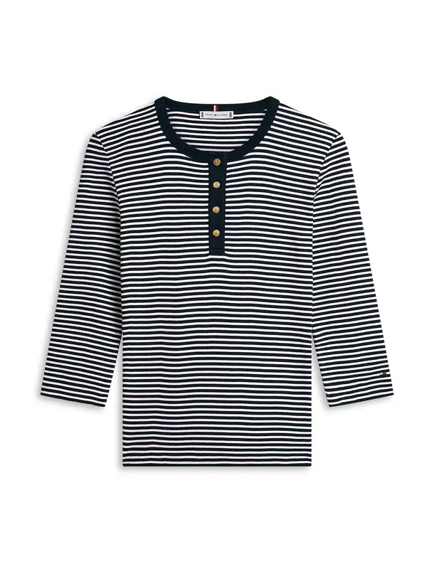 TOMMY HILFIGER TOMMY HILFIGER Majica  mornarsko plava / bijela