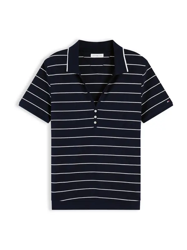 TOMMY HILFIGER TOMMY HILFIGER Majica  mornarsko plava / bijela