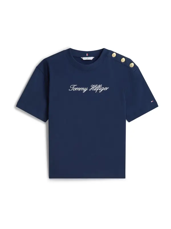 TOMMY HILFIGER TOMMY HILFIGER Majica  mornarsko plava / bijela