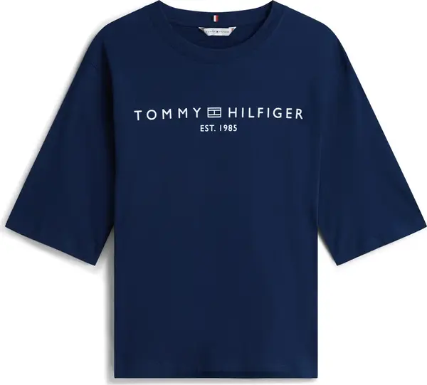 TOMMY HILFIGER TOMMY HILFIGER Majica  mornarsko plava / bijela