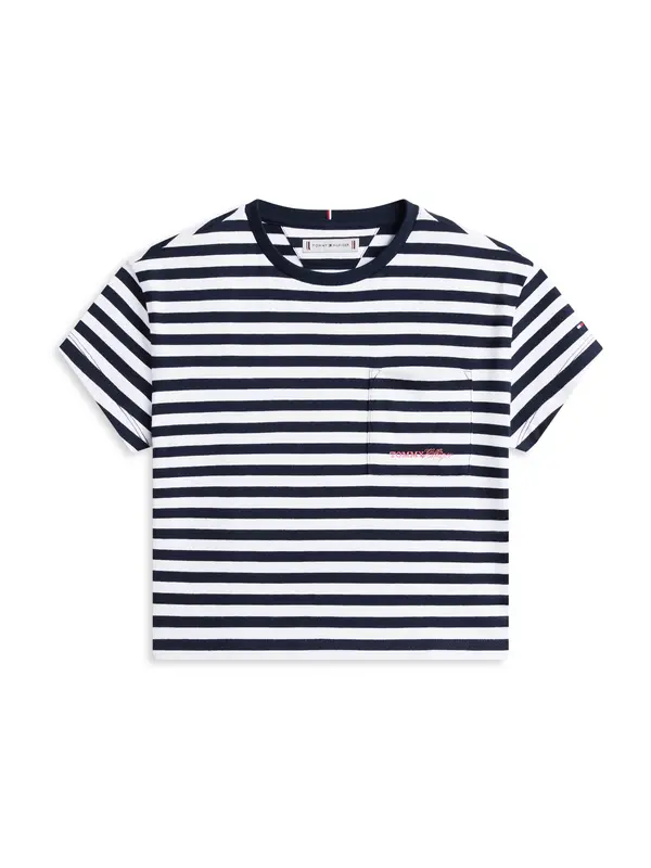 TOMMY HILFIGER TOMMY HILFIGER Majica  mornarsko plava / bijela