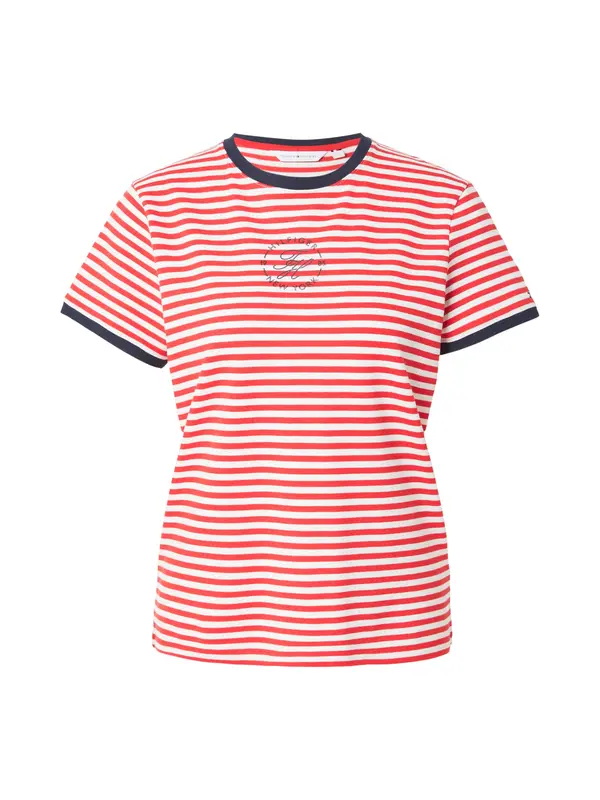 TOMMY HILFIGER TOMMY HILFIGER Majica  mornarsko plava / crvena / bijela
