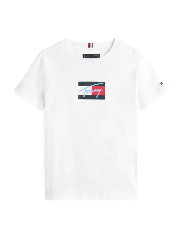 TOMMY HILFIGER TOMMY HILFIGER Majica  mornarsko plava / crvena / bijela