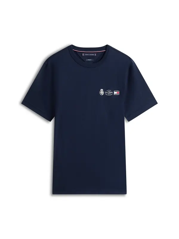 TOMMY HILFIGER TOMMY HILFIGER Majica  mornarsko plava / crvena / bijela