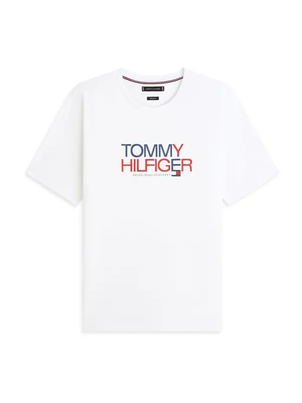 TOMMY HILFIGER TOMMY HILFIGER Majica  mornarsko plava / crvena / bijela