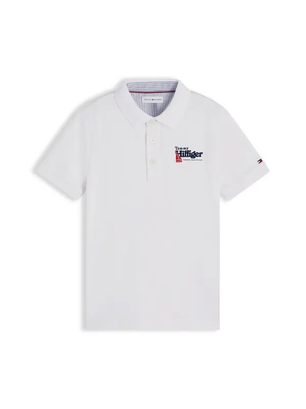 TOMMY HILFIGER TOMMY HILFIGER Majica  mornarsko plava / crvena / bijela