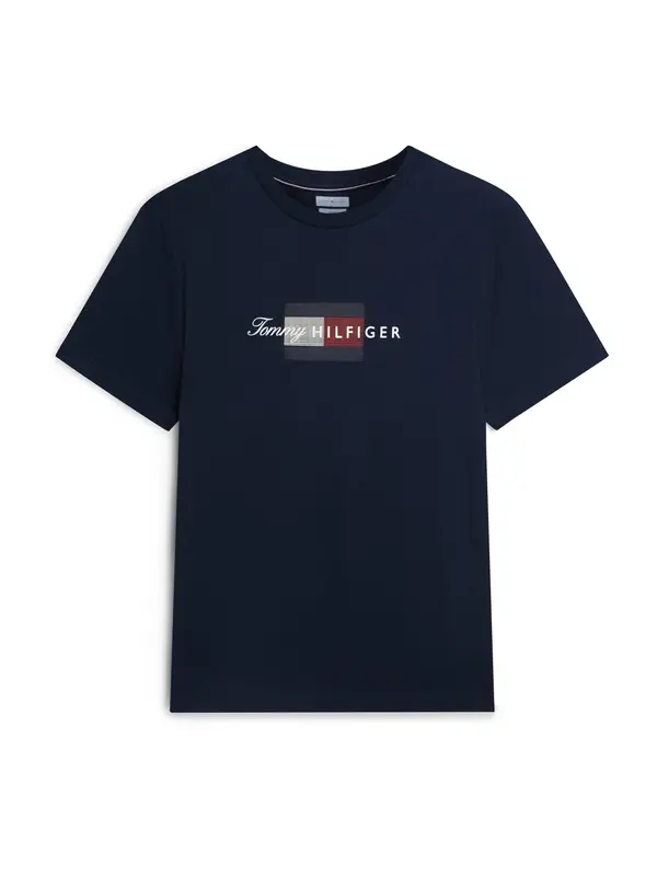 TOMMY HILFIGER TOMMY HILFIGER Majica  mornarsko plava / crvena / bijela