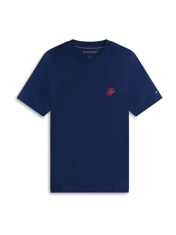 TOMMY HILFIGER TOMMY HILFIGER Majica  mornarsko plava / crvena / bijela