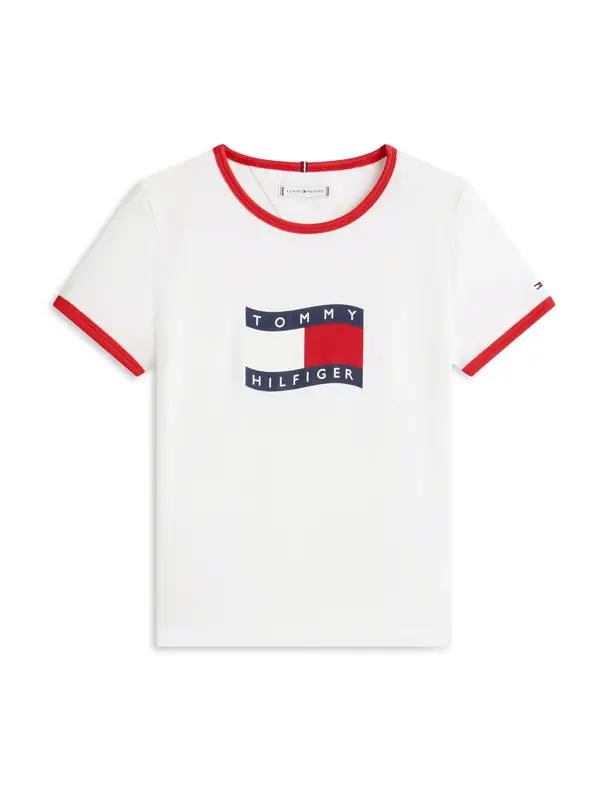 TOMMY HILFIGER TOMMY HILFIGER Majica  mornarsko plava / crvena / bijela