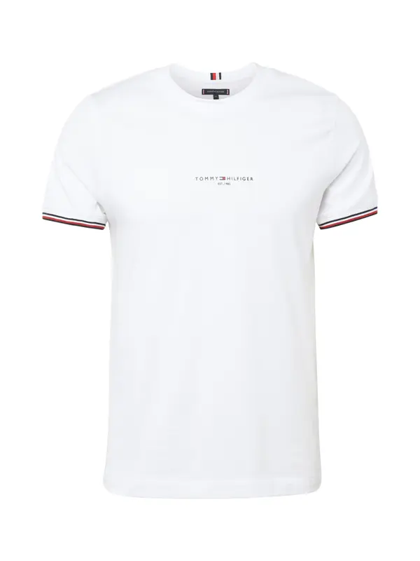 TOMMY HILFIGER TOMMY HILFIGER Majica  mornarsko plava / crvena / bijela