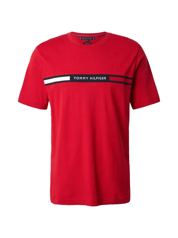TOMMY HILFIGER TOMMY HILFIGER Majica  mornarsko plava / crvena / bijela
