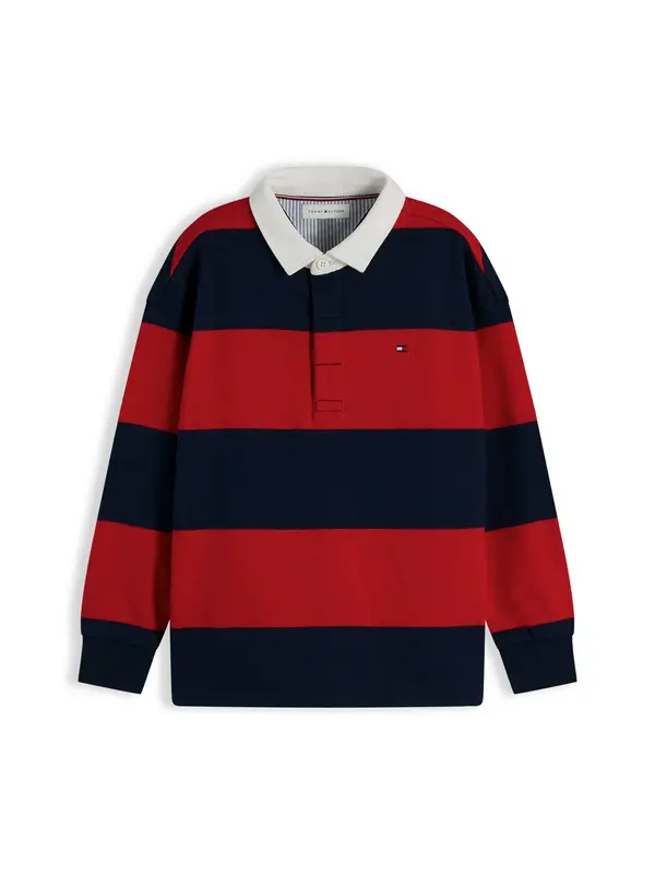 TOMMY HILFIGER TOMMY HILFIGER Majica  mornarsko plava / crvena / bijela
