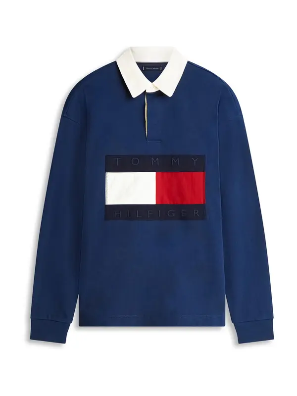 TOMMY HILFIGER TOMMY HILFIGER Majica  mornarsko plava / crvena / bijela