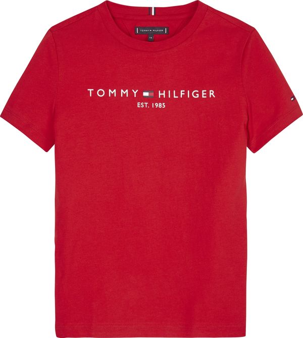 TOMMY HILFIGER TOMMY HILFIGER Majica  mornarsko plava / crvena / bijela