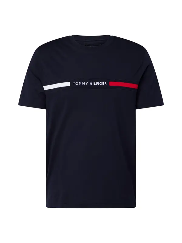 TOMMY HILFIGER TOMMY HILFIGER Majica  mornarsko plava / crvena / bijela