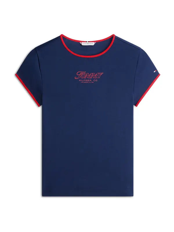 TOMMY HILFIGER TOMMY HILFIGER Majica  mornarsko plava / crvena