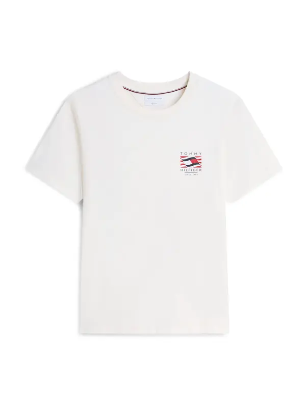 TOMMY HILFIGER TOMMY HILFIGER Majica  mornarsko plava / crvena / prljavo bijela