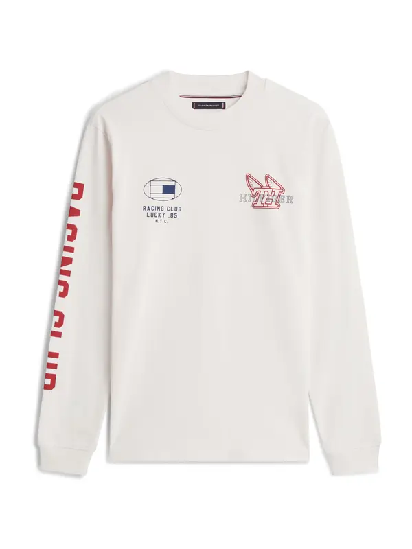 TOMMY HILFIGER TOMMY HILFIGER Majica  mornarsko plava / crvena / prljavo bijela