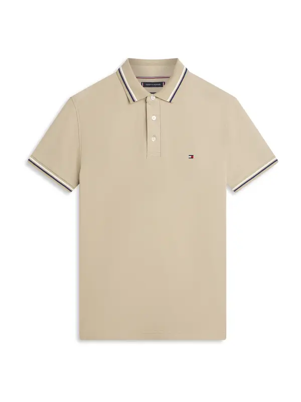 TOMMY HILFIGER TOMMY HILFIGER Majica  mornarsko plava / kaki / bijela