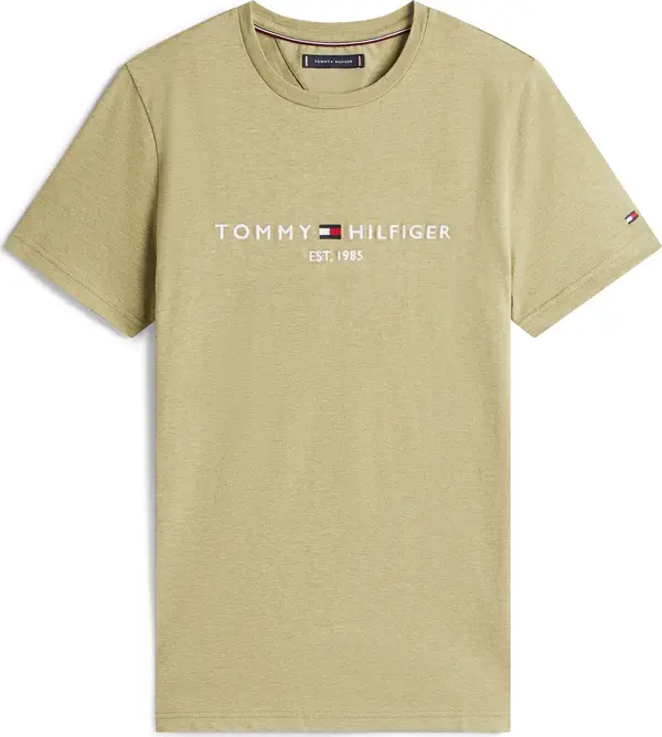 TOMMY HILFIGER TOMMY HILFIGER Majica  mornarsko plava / maslinasta / bijela