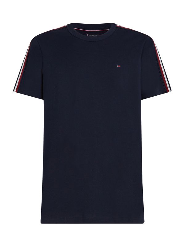 TOMMY HILFIGER TOMMY HILFIGER Majica  mornarsko plava / rubin crvena / bijela
