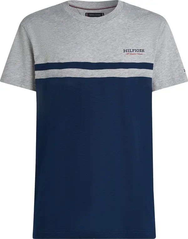 TOMMY HILFIGER TOMMY HILFIGER Majica  mornarsko plava / siva