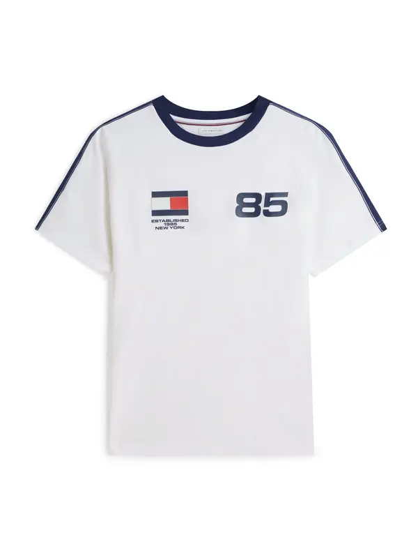 TOMMY HILFIGER TOMMY HILFIGER Majica  mornarsko plava / svijetlo crvena / bijela