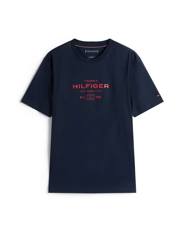 TOMMY HILFIGER TOMMY HILFIGER Majica  mornarsko plava / svijetlo crvena