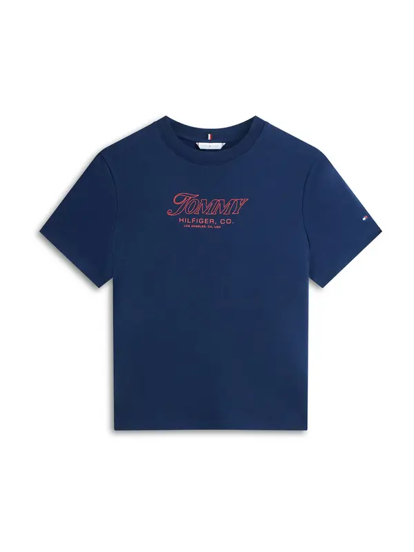 TOMMY HILFIGER TOMMY HILFIGER Majica  mornarsko plava / svijetlo crvena