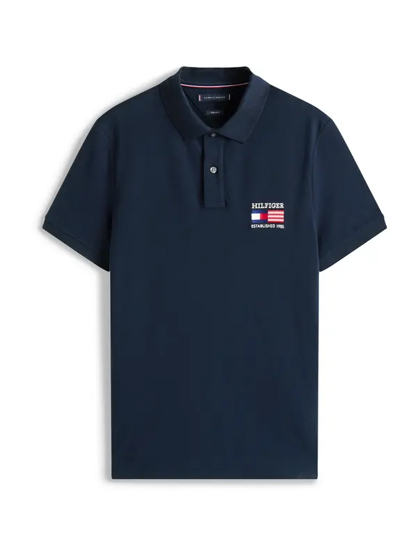 TOMMY HILFIGER TOMMY HILFIGER Majica  mornarsko plava / svijetlocrvena / bijela