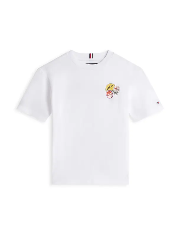 TOMMY HILFIGER TOMMY HILFIGER Majica  mornarsko plava / žuta / crvena / bijela