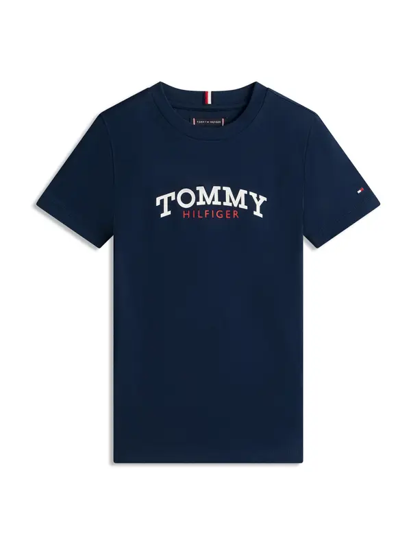 TOMMY HILFIGER TOMMY HILFIGER Majica  morsko plava / crvena / bijela