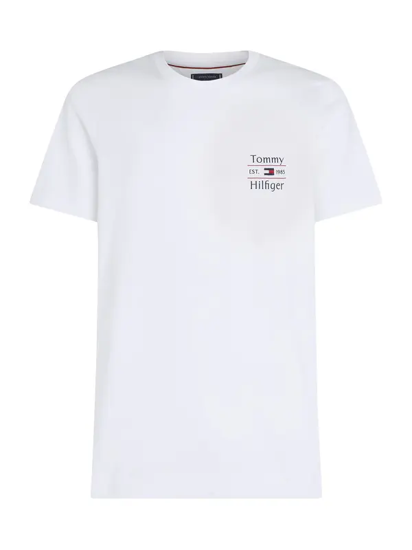 TOMMY HILFIGER TOMMY HILFIGER Majica  morsko plava / crvena / bijela