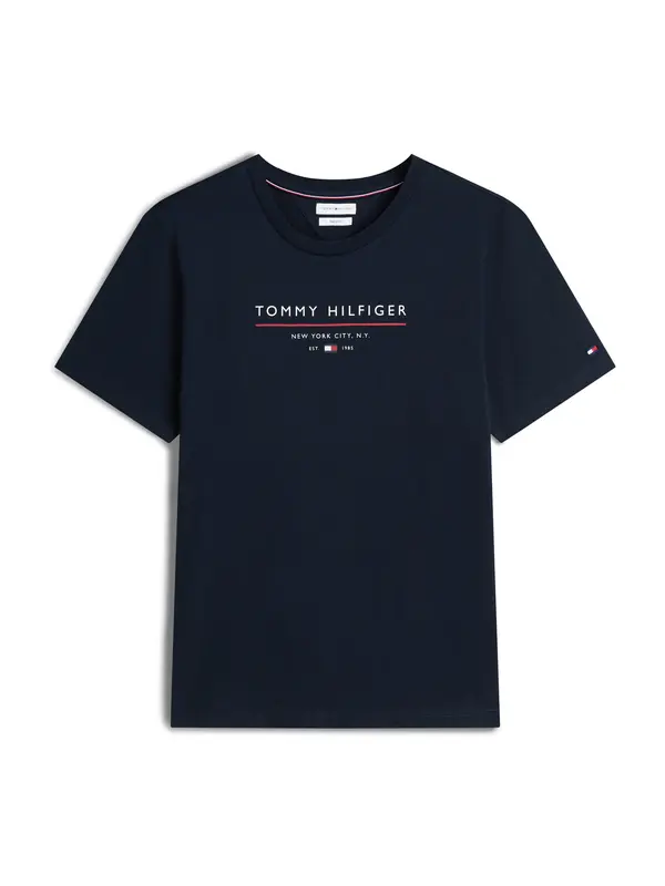 TOMMY HILFIGER TOMMY HILFIGER Majica  morsko plava / crvena / bijela