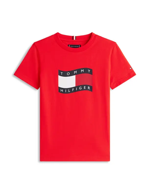 TOMMY HILFIGER TOMMY HILFIGER Majica  morsko plava / crvena / bijela