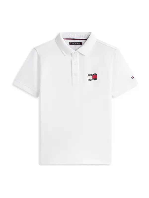 TOMMY HILFIGER TOMMY HILFIGER Majica  morsko plava / krvavo crvena / bijela