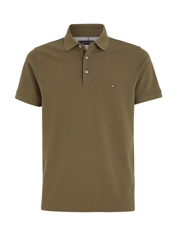 TOMMY HILFIGER TOMMY HILFIGER Majica  morsko plava / maslinasta / crvena / bijela