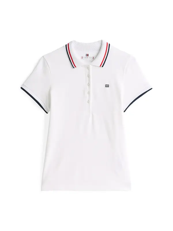 TOMMY HILFIGER TOMMY HILFIGER Majica  morsko plava / tamno crvena / bijela