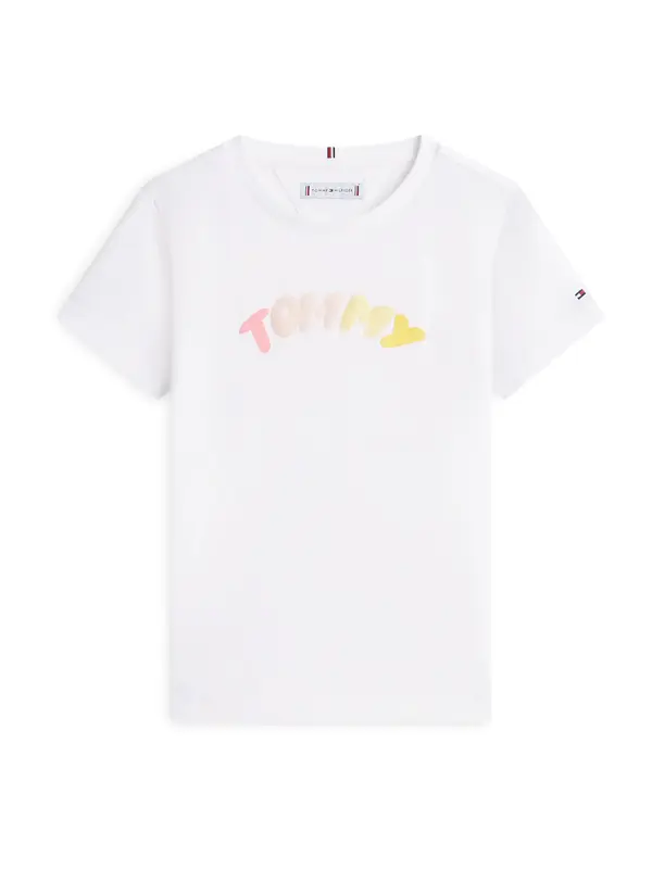 TOMMY HILFIGER TOMMY HILFIGER Majica  narančasto žuta / roza / roza / bijela