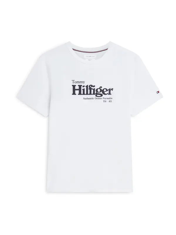 TOMMY HILFIGER TOMMY HILFIGER Majica 'Nautical'  mornarsko plava / bijela