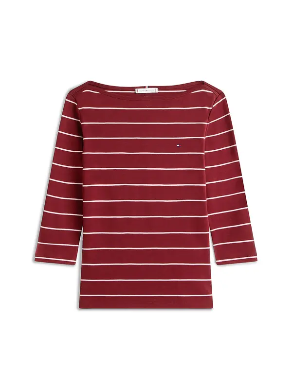 TOMMY HILFIGER TOMMY HILFIGER Majica 'NEW CODY'  ecru/prljavo bijela / tamno crvena