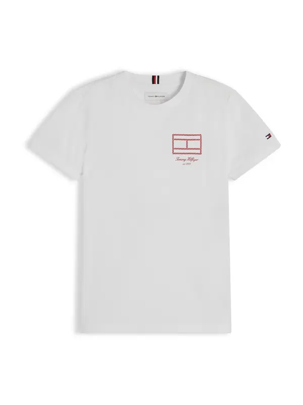 TOMMY HILFIGER TOMMY HILFIGER Majica 'OUTLINE'  bijela
