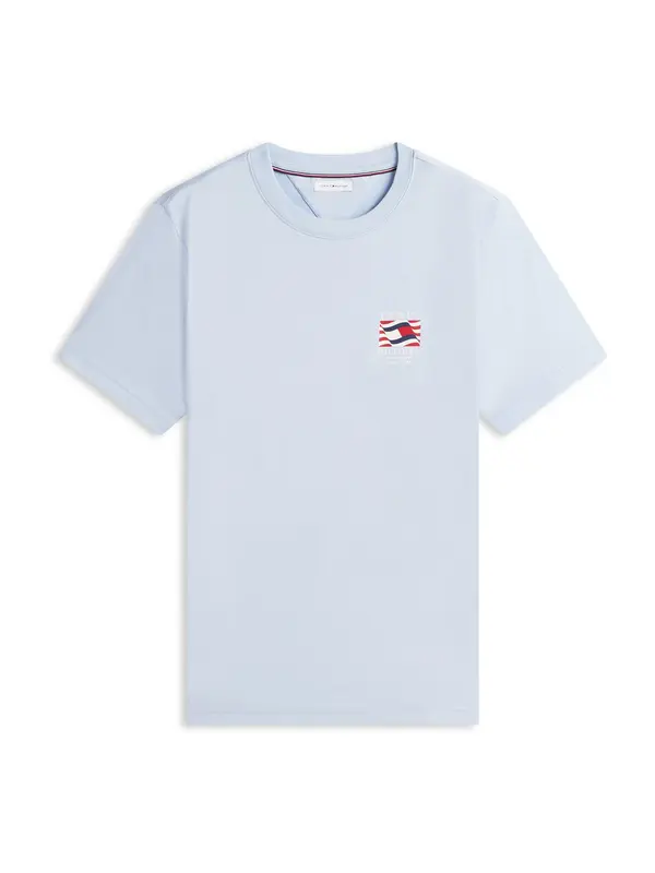 TOMMY HILFIGER TOMMY HILFIGER Majica  pastelno plava / tamno plava / crvena / bijela