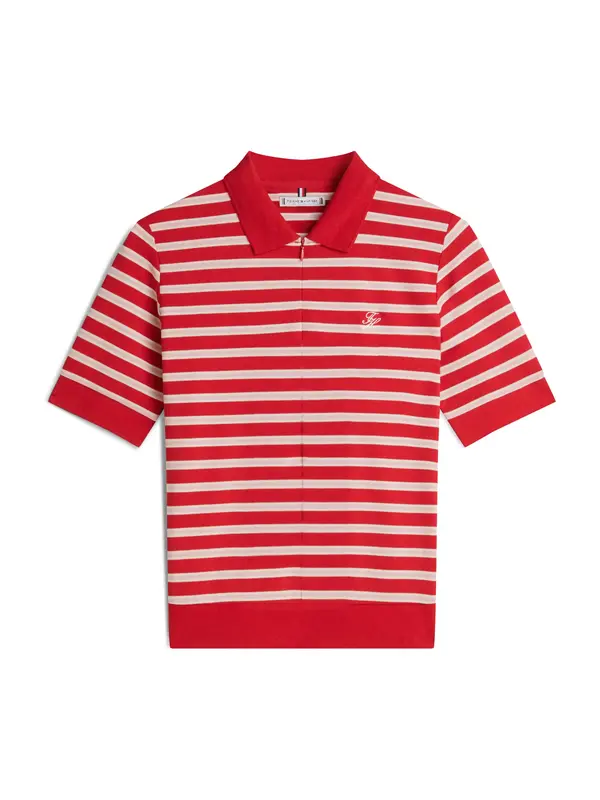 TOMMY HILFIGER TOMMY HILFIGER Majica  pastelno roza / crvena / bijela
