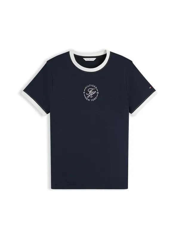 TOMMY HILFIGER TOMMY HILFIGER Majica  plava / bijela