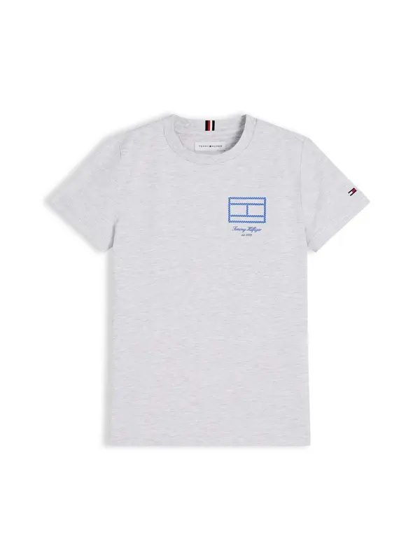 TOMMY HILFIGER TOMMY HILFIGER Majica  plava / siva melange
