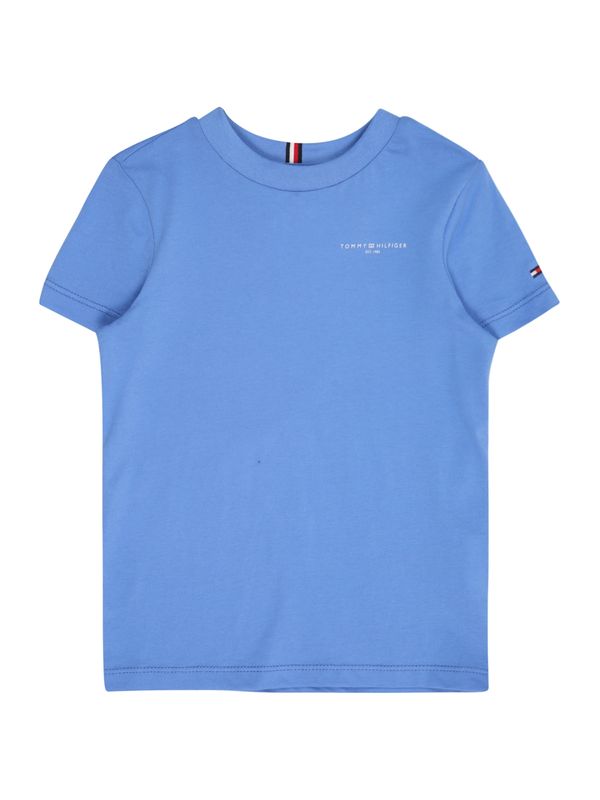 TOMMY HILFIGER TOMMY HILFIGER Majica  plavi traper / bijela
