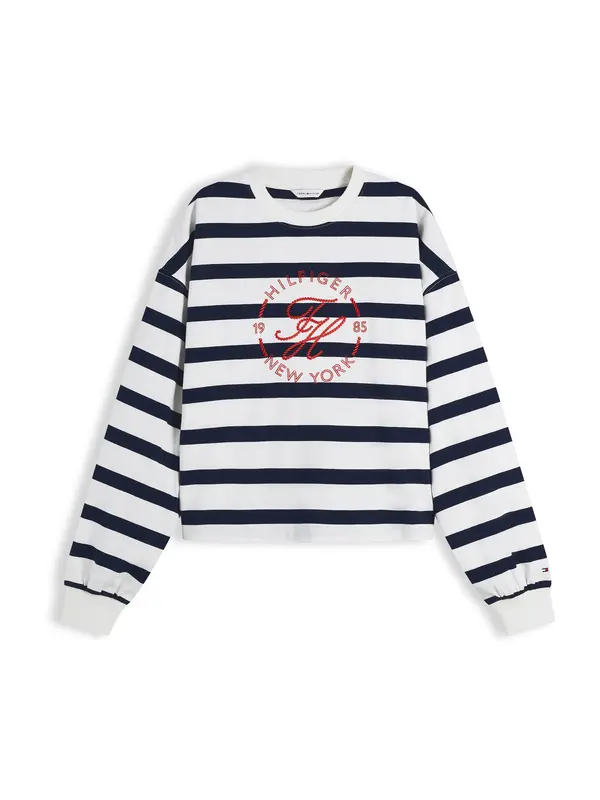 TOMMY HILFIGER TOMMY HILFIGER Majica 'ROUNDAL'  tamno plava / crvena / bijela