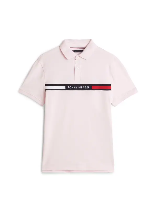 TOMMY HILFIGER TOMMY HILFIGER Majica  roza / crvena / crna